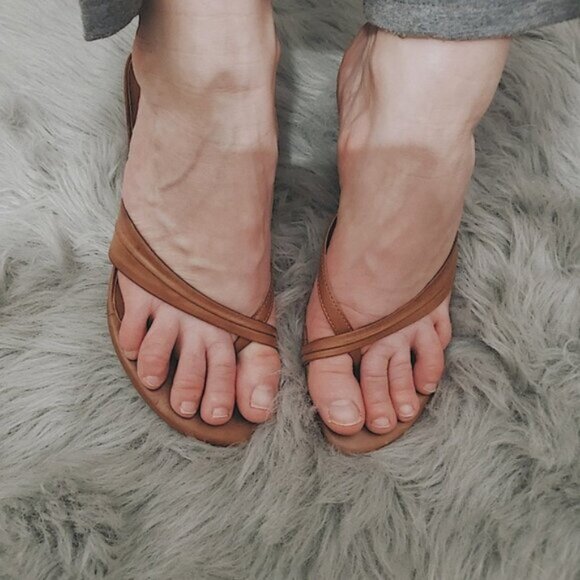 Vintage Slip on Kitten heel leather Sandal - Picture 11 of 12